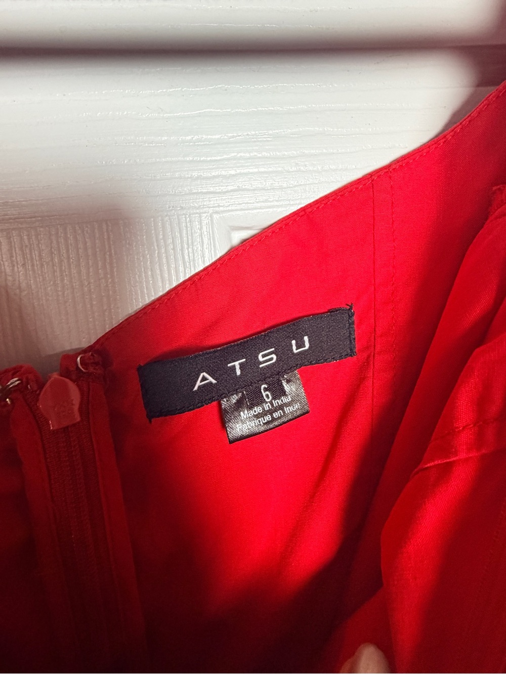 Atsu Off-The-Shoulder Poplin Midi Dress - Picture 6 of 7